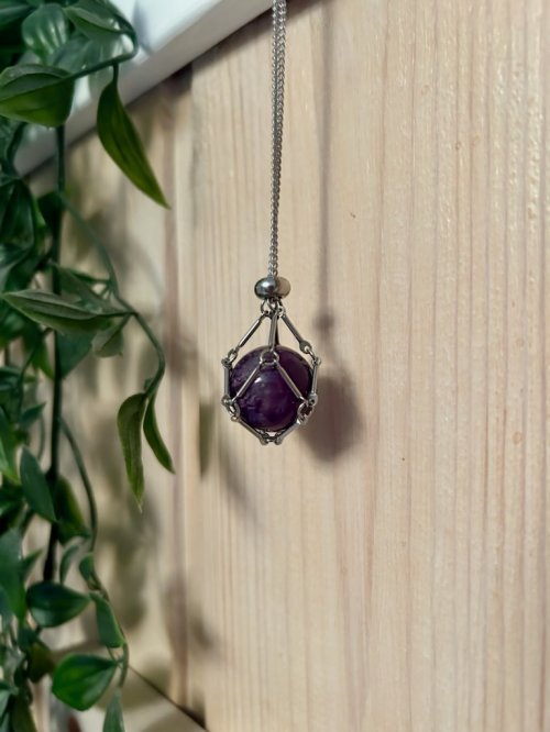 Halsband med ametist